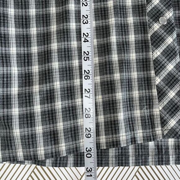 VTG Outlaw Western Wear‎ Mens Shirt Size 1X Big Plaid Chief Stencil Pearl Snap - Picture 4 of 4